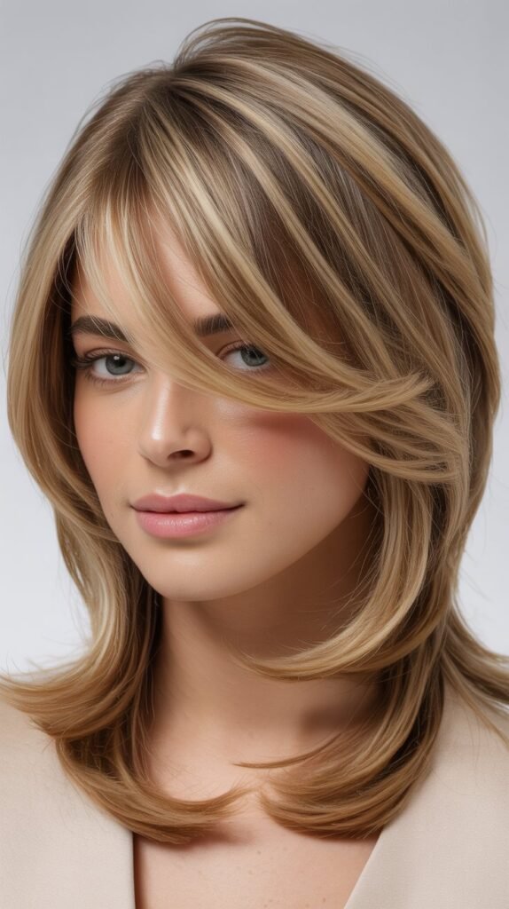 Swoopy Side Fringe with Soft Layers