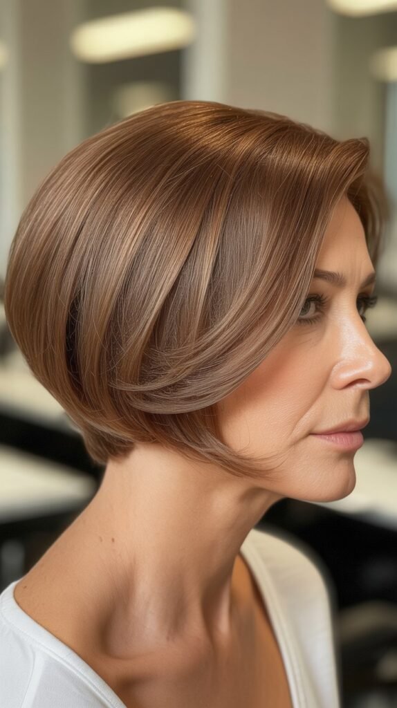 Inverted Bob with Stacked Back