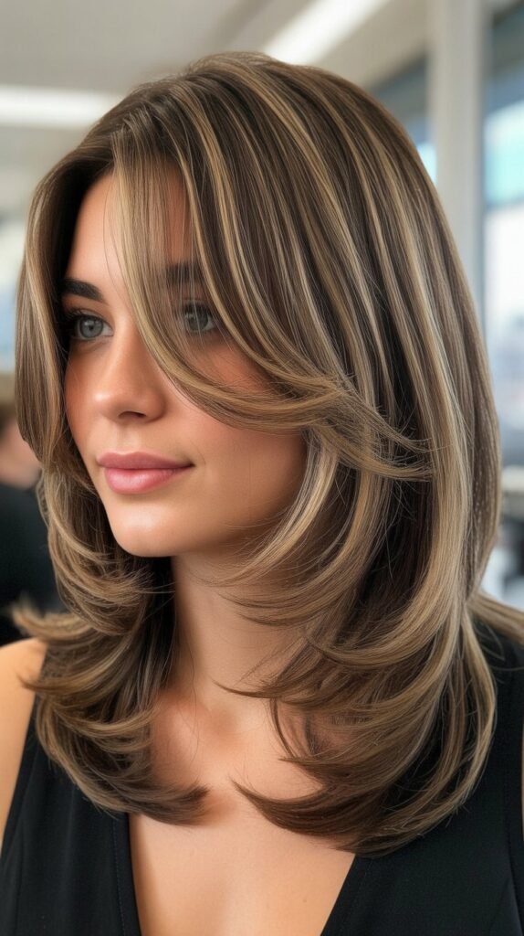 Face-Framing Layers with Curtain Fringe