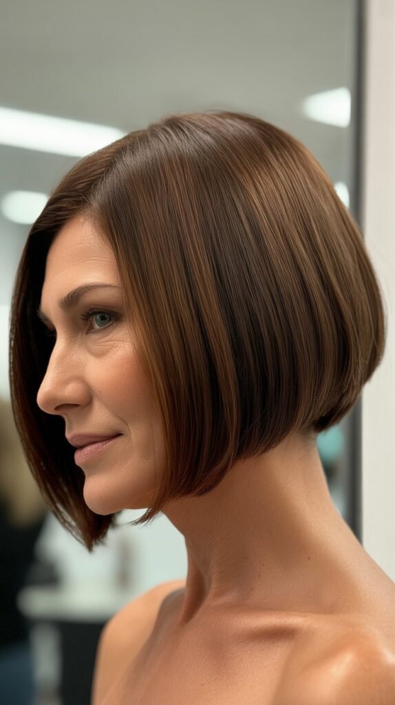  Angled Bob with Shorter Back