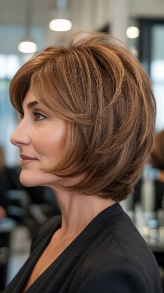 Bob with Textured Crown Teasing