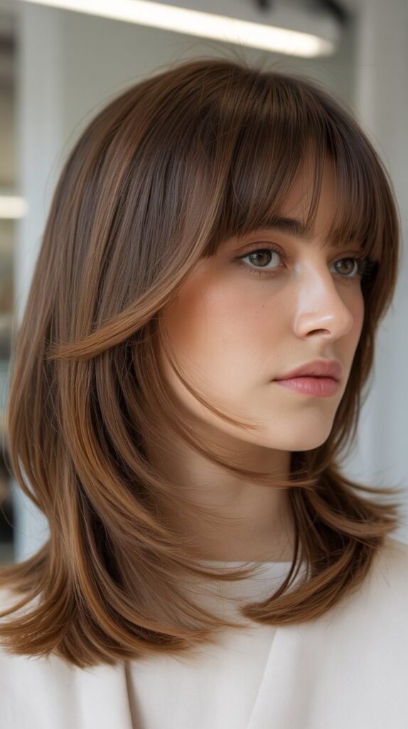 Subtle Layers with Micro Bangs