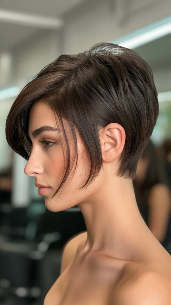 Side-Parted Pixie