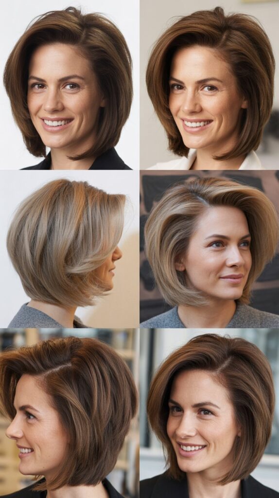 Long Bob with Volume at Crown