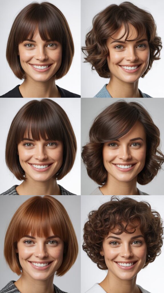Inverted Bob With Graduated Long Bangs