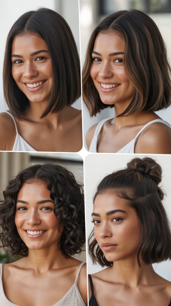  Long Bob with Middle Part