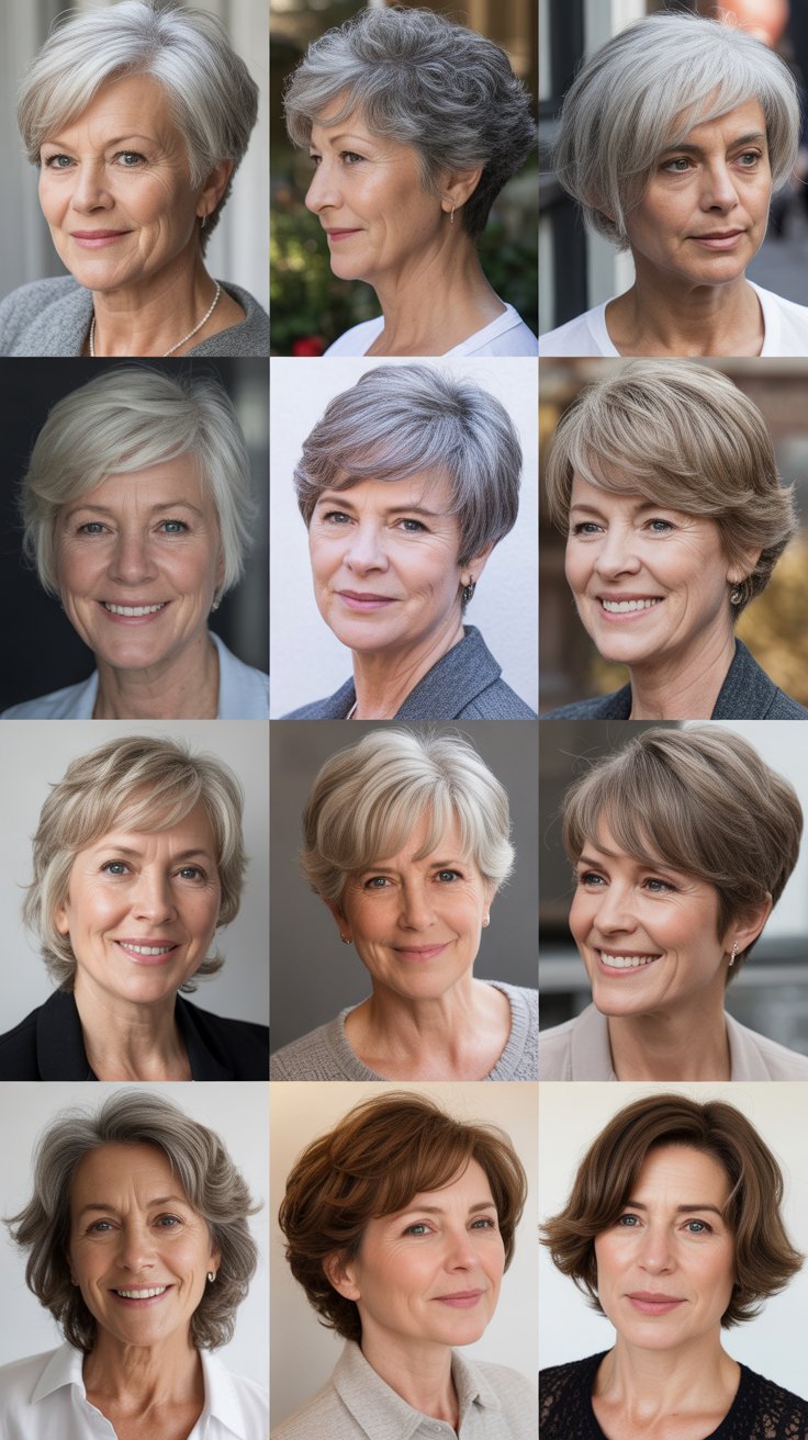 36 Effortless Short Hairstyles for Women Over 60 That Require Zero Styling