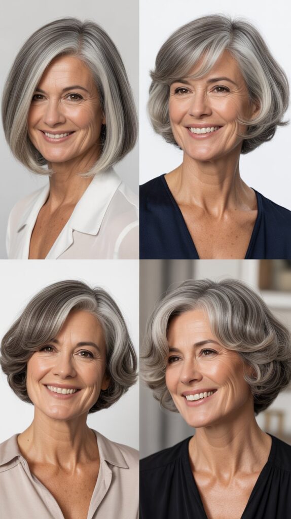27 Trend-Forward Short Hairstyles for Women Over 50 Everyone Is Pinning 17 The Rounded Bob