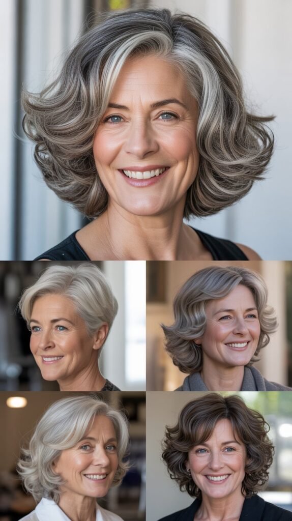 Voluminous Blown-Out Bob