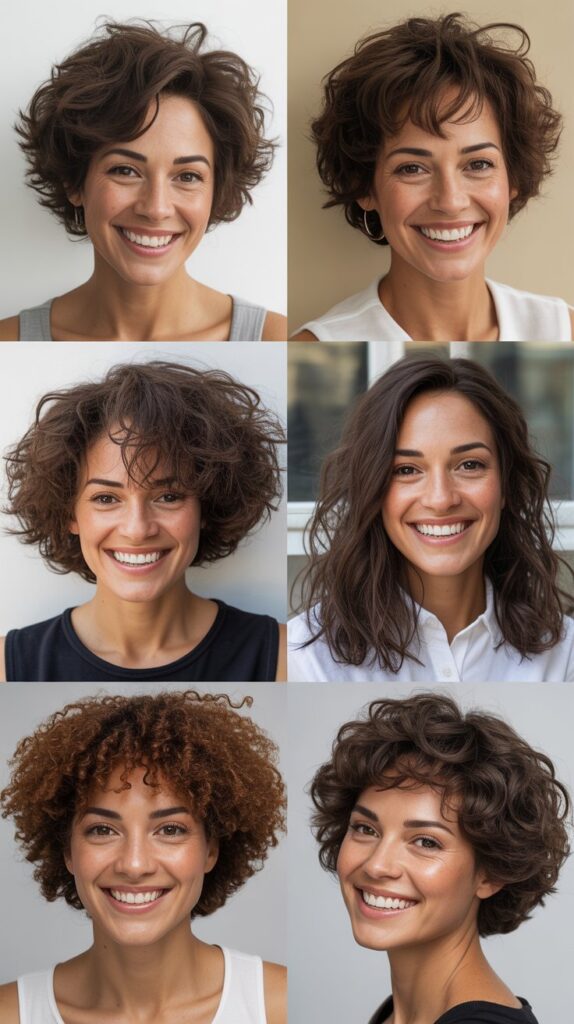 Wolf Cut with Disconnected Layers