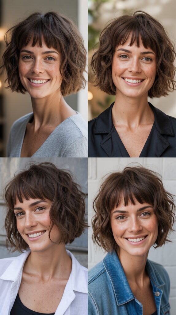 Shaggy Bob with Micro Bangs