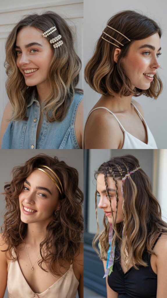 Layered Hair With Accessories Integration