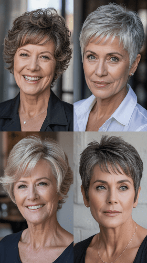 Layered Pixie with Textured Crown