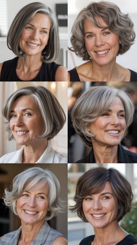 42 Soft and Elegant Bob Styles for Fine, Thin Hair After 50 25 Bob with Razored Ends