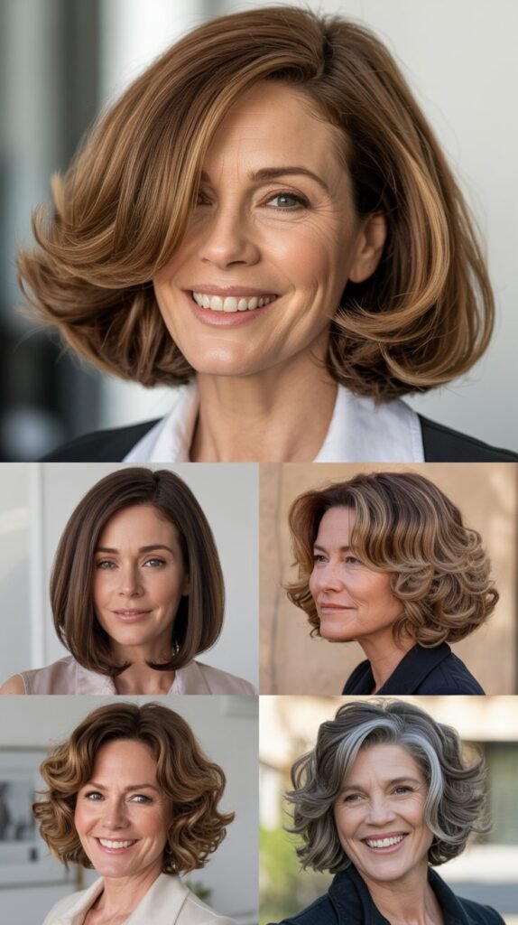 Voluminous Blow-Dried Bob