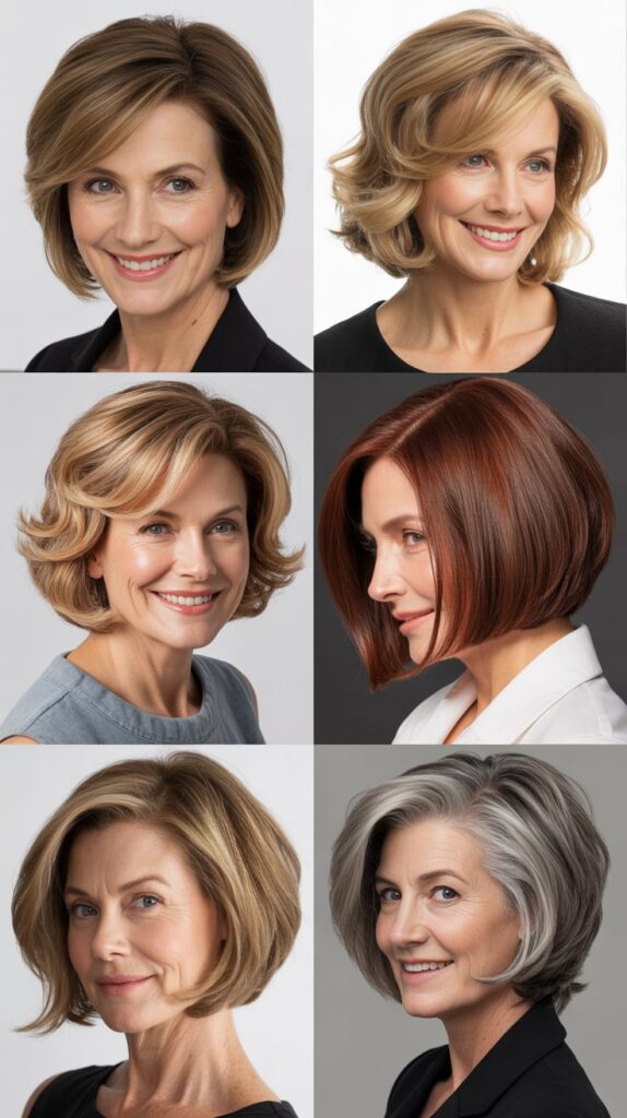  Angled Bob (A-Line Bob)