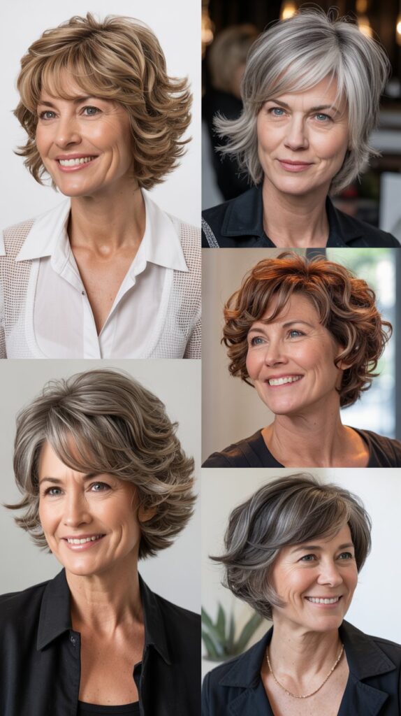 42 Soft and Elegant Bob Styles for Fine, Thin Hair After 50 4 Textured Choppy Bob