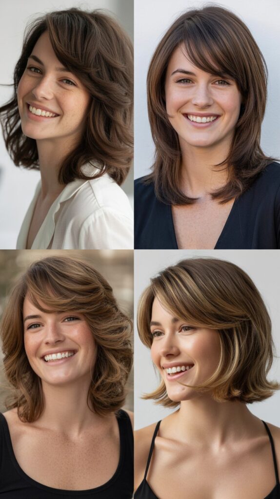 Shoulder-Length Cut with Disconnected Layers