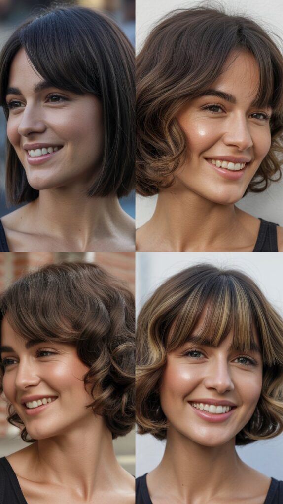 Graduated Bob with Asymmetric Bangs