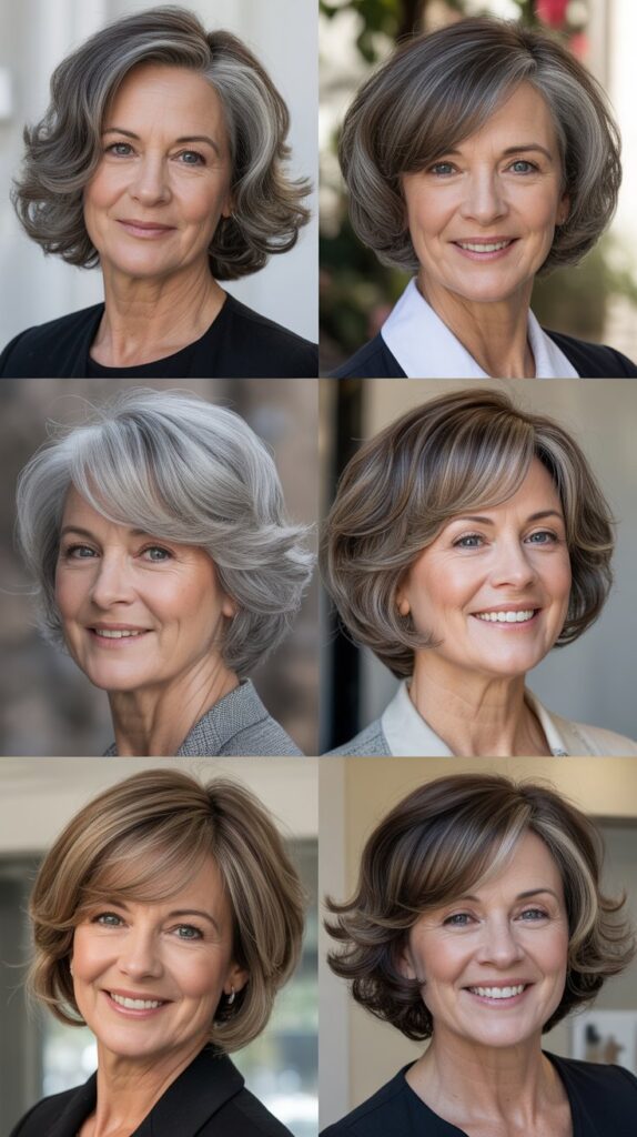 Asymmetrical Bob with Side Sweep