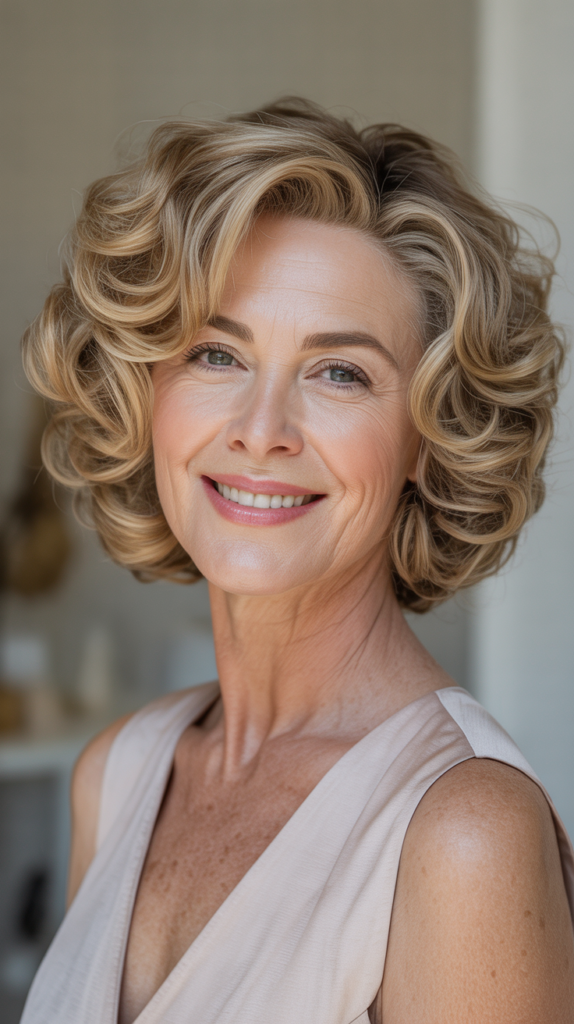 Curly Bob for Fine Hair