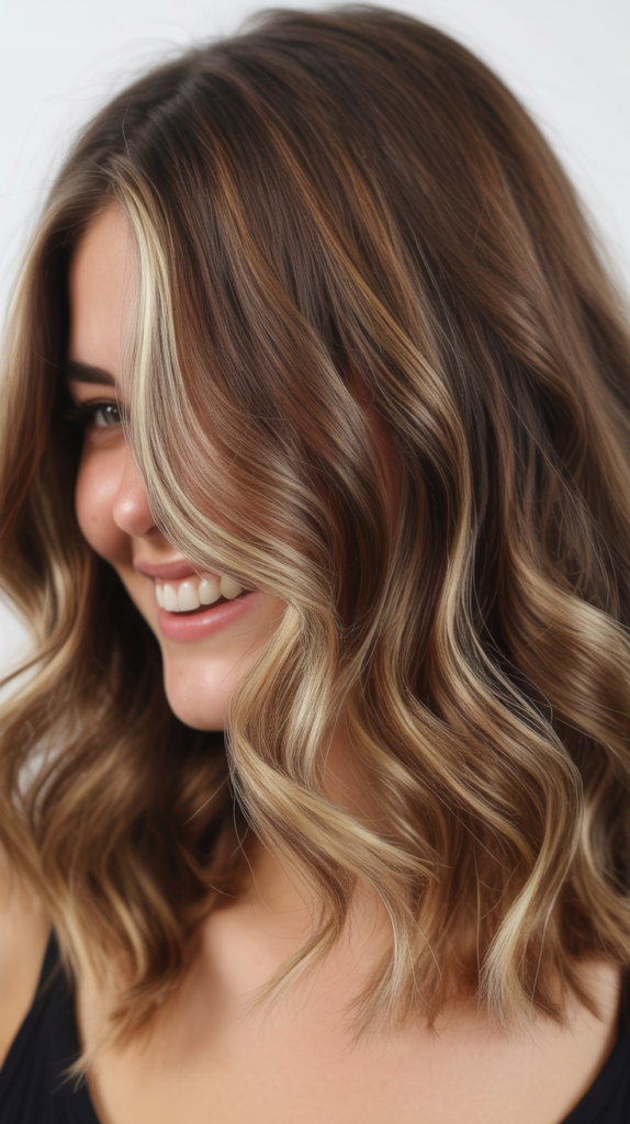 Lob with Balayage and Subtle Layers