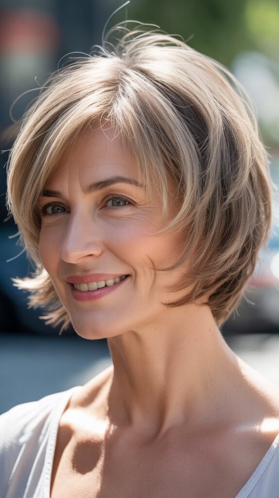 Wispy Bob with Feathered Layers