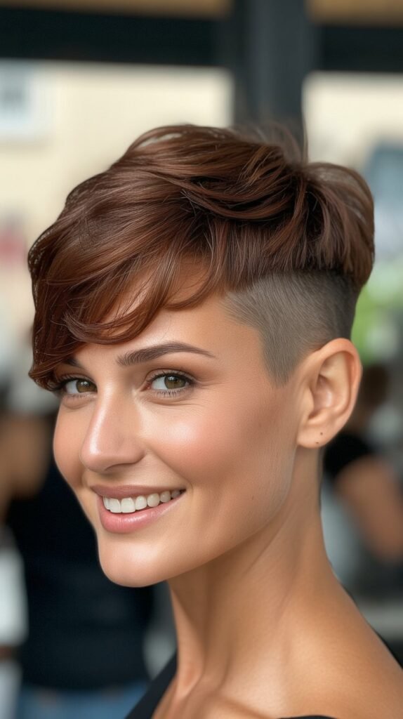 Pixie Cut with Shaved Sides