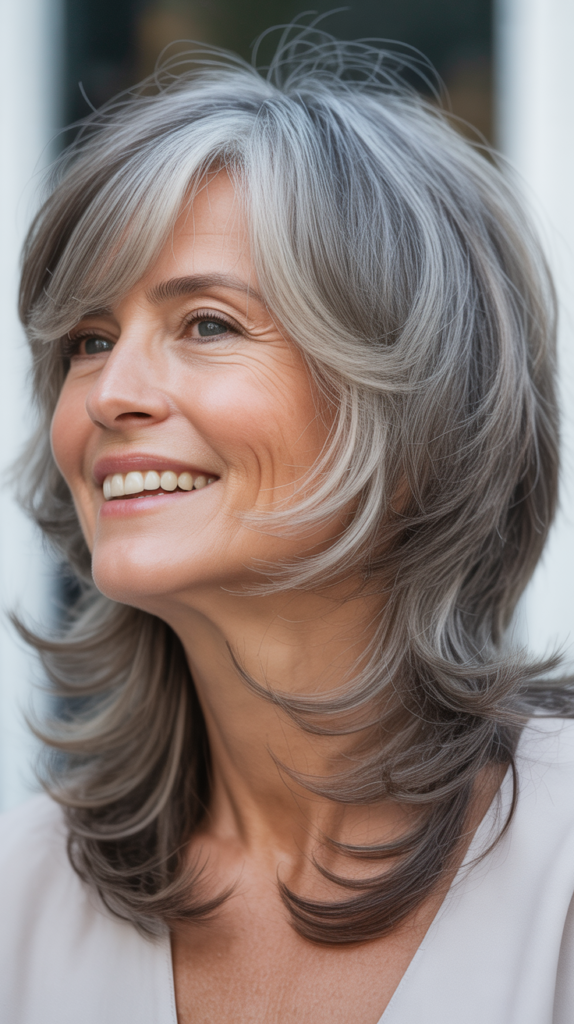 Layered Shag with Wispy Ends