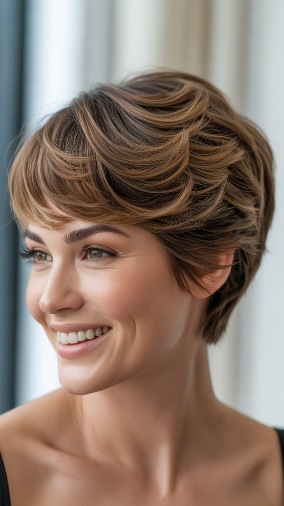 Layered Pixie with Textured Top