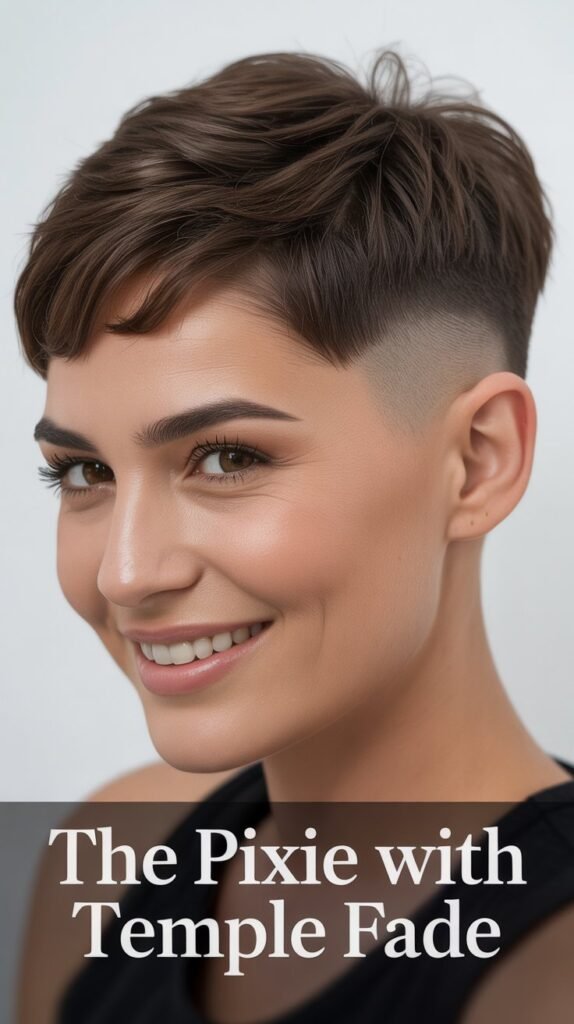 The Pixie with Temple Fade
