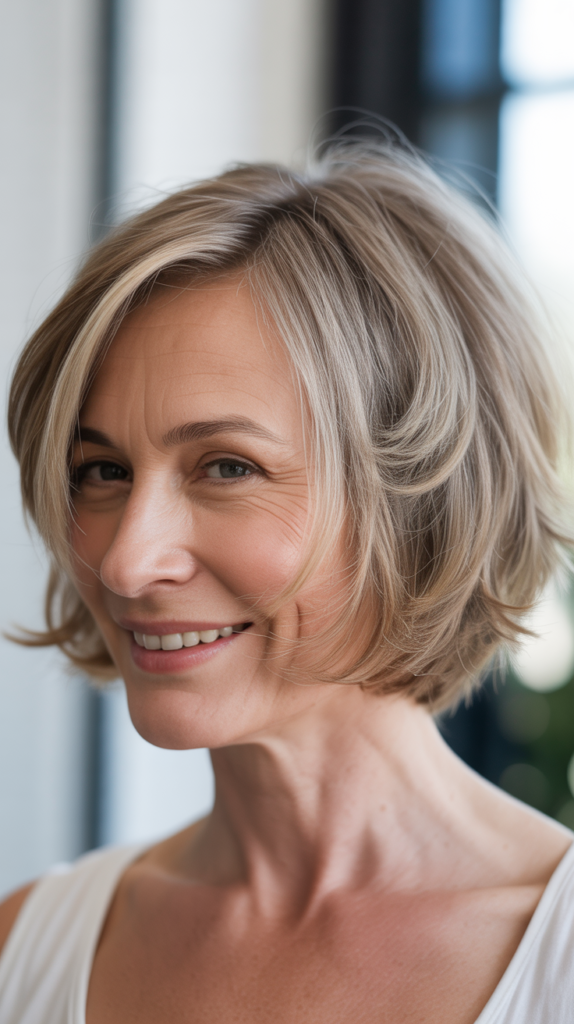 Asymmetrical Bob with One Side Longer