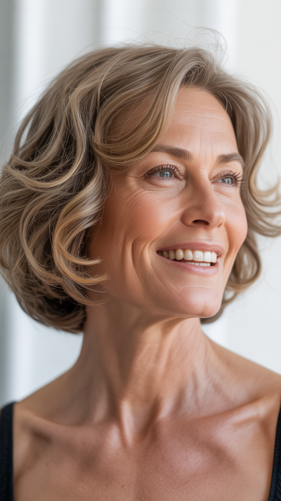  Wavy Bob with Beach Texture