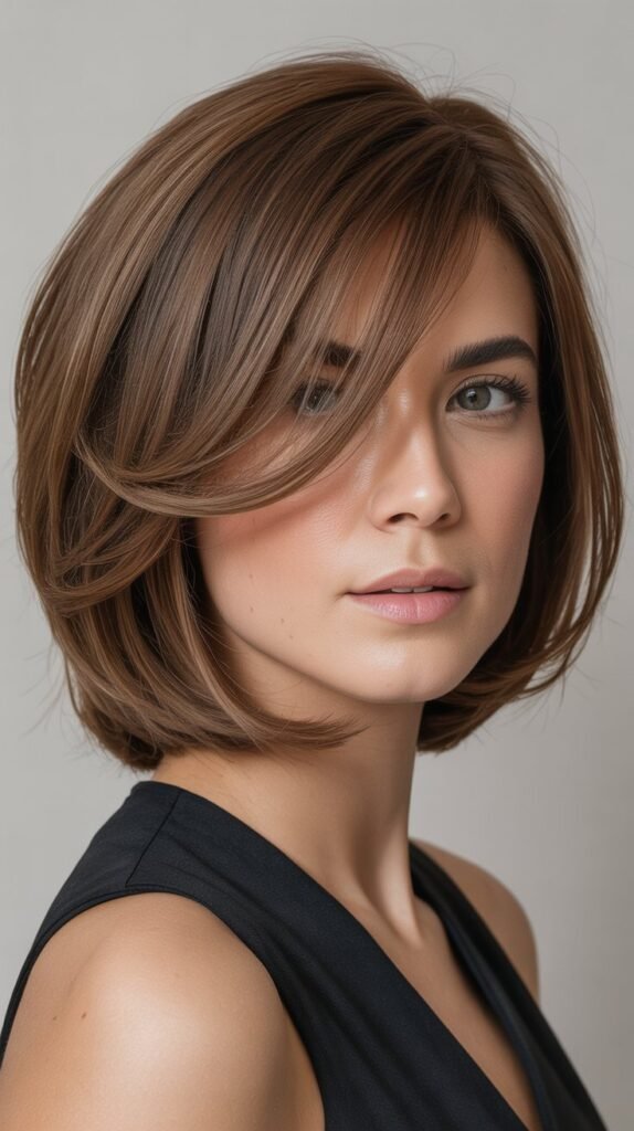 Graduated Bob with Face-Framing Bangs