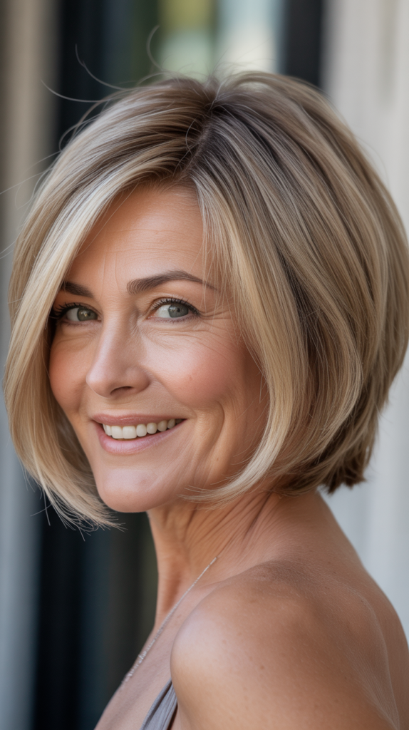 Angled Bob with Longer Front Sections