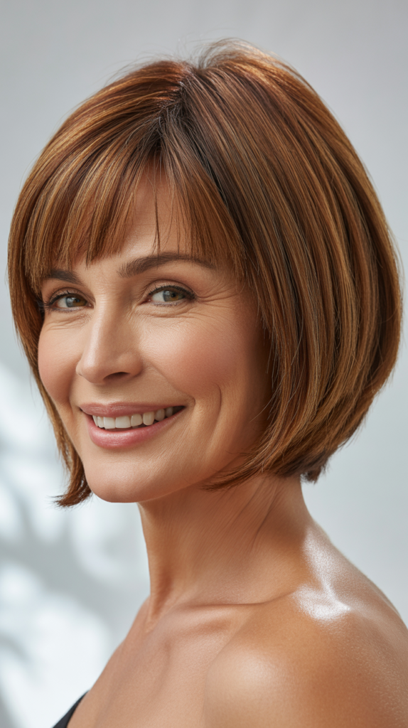 Short Haircuts with Bangs for Women Over 50 That Make You Look Younger