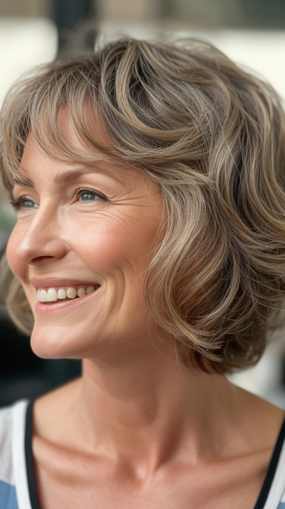  Tousled Bob with Beachy Waves