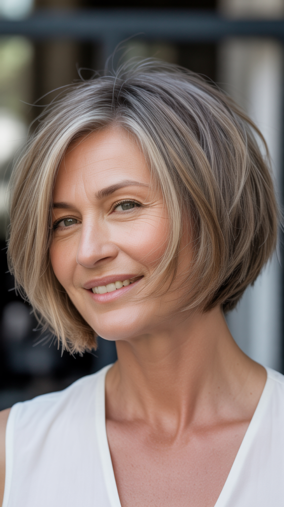 Shattered Bob with Choppy Ends