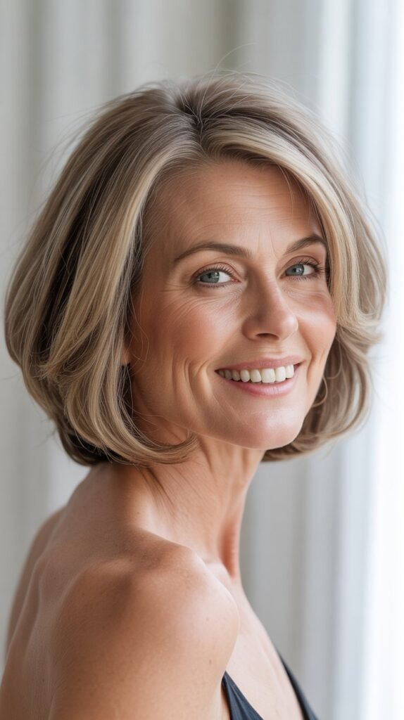 Voluminous Bob with Root Lift