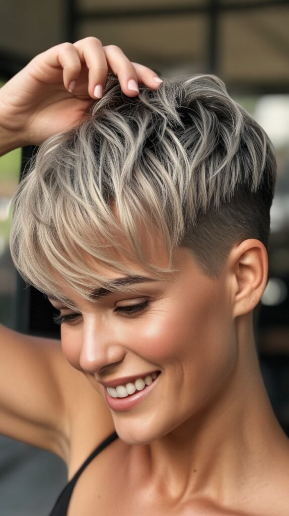 Razored Shaggy Pixie with Undercut