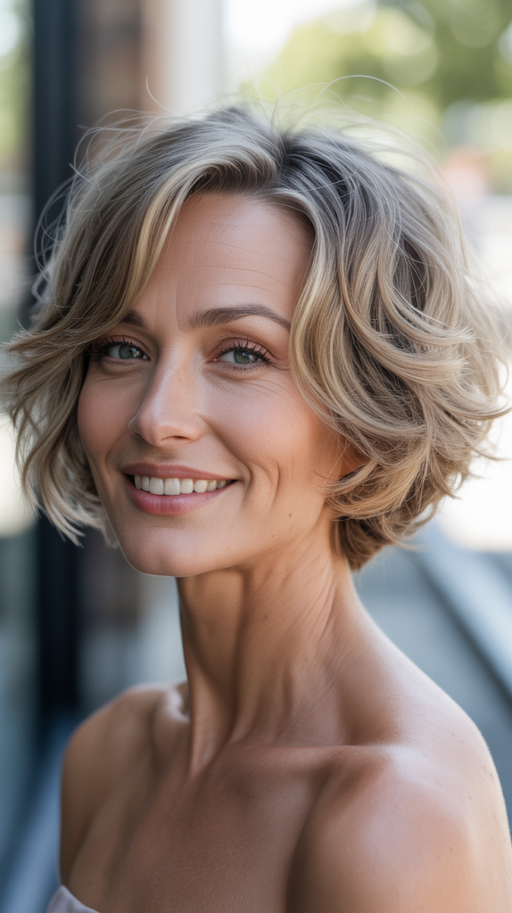 Shattered Bob with Irregular Edges