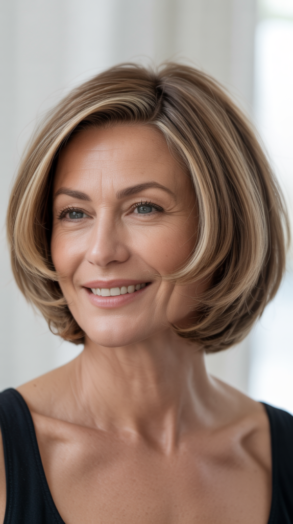 Rounded Bob with Curved Perimeter