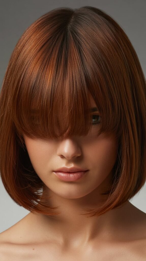 Medium Bob with Rounded Fringe