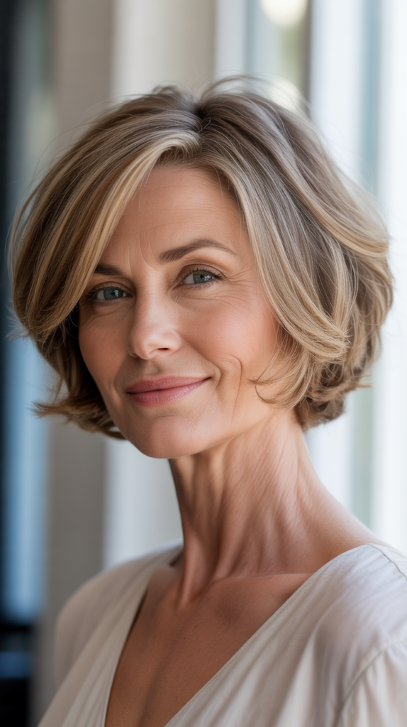 Tousled Bob with Natural Movement