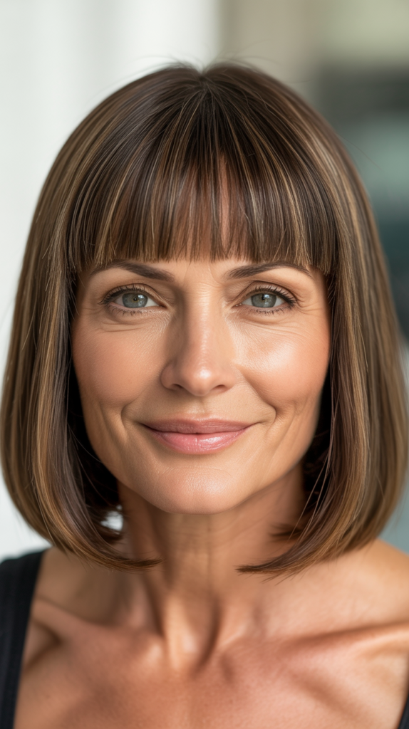 Straight Bob with Micro Bangs