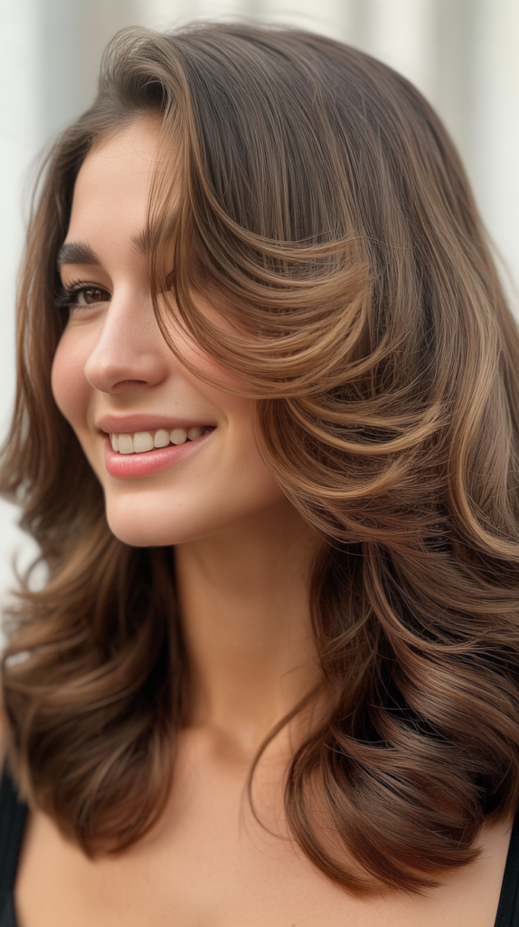 Collarbone-Length Cut with Graduated Layers