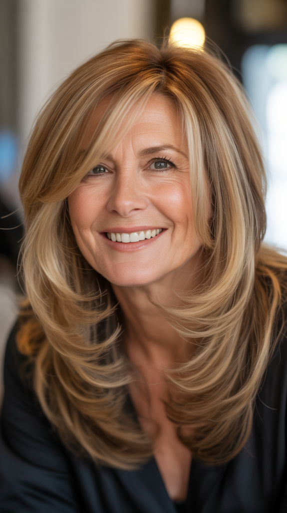 The Layered Cut with Balayage