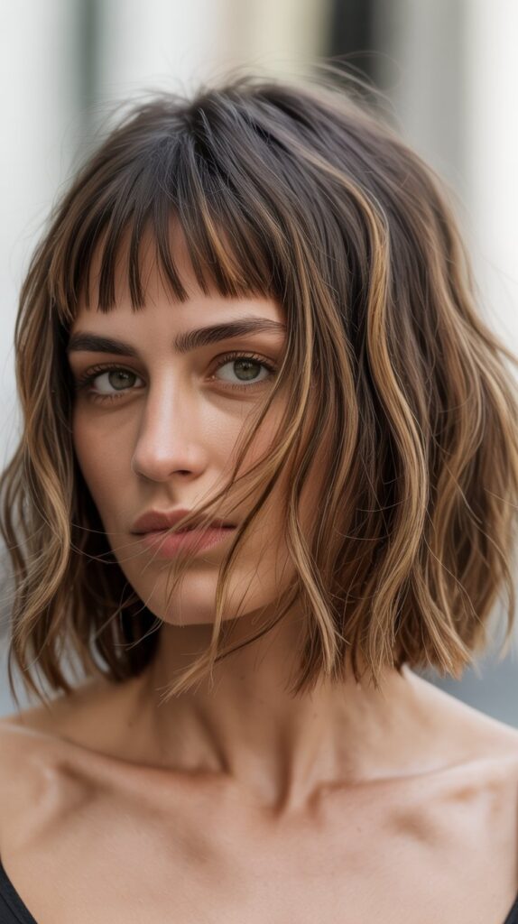 36 Stunning French Bob Haircuts With Bangs for Instant Fashion Edge 5 Cute HairstylesLong HairChoppy French Bob With Micro BangsBoho Hairstyles