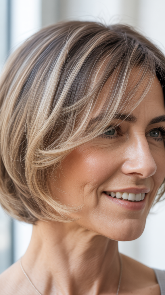 Dimensional Bob with Balayage