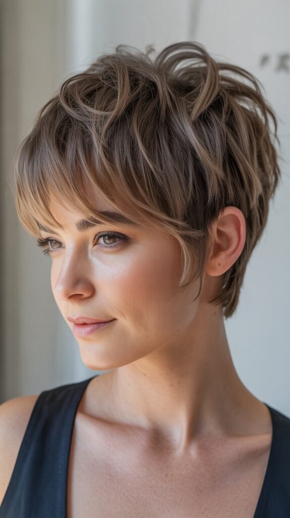Textured Fringe Pixie